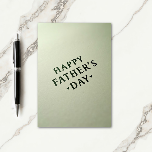 Forest Green Fathers Day Card