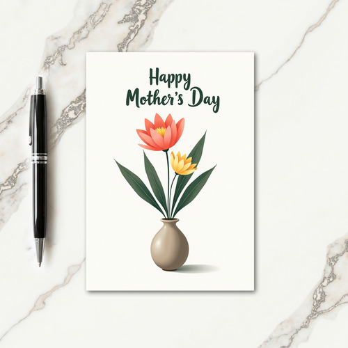 Forest Green Moms Day Card