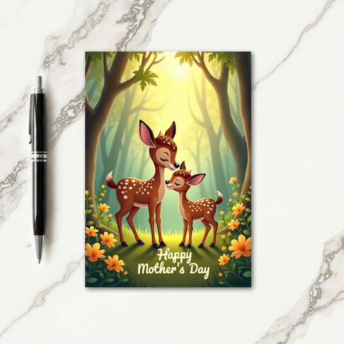Forest Mother Love Illustration Card