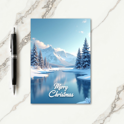 Forest Reflection Christmas Card