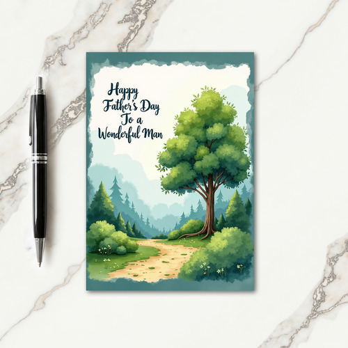 Forest Vista Fathers Day Card