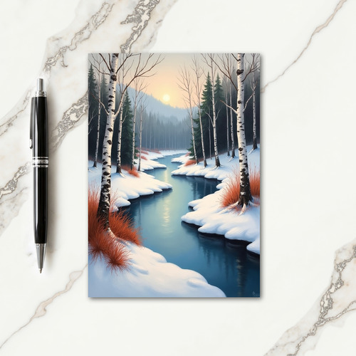 Forest Winter Christmas Card