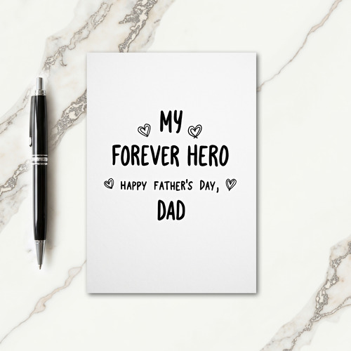 Forever Hero Fathers Day Card