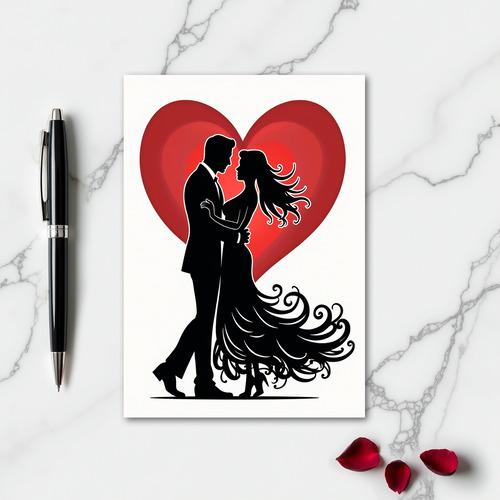 Forever Love Couple Heart Card