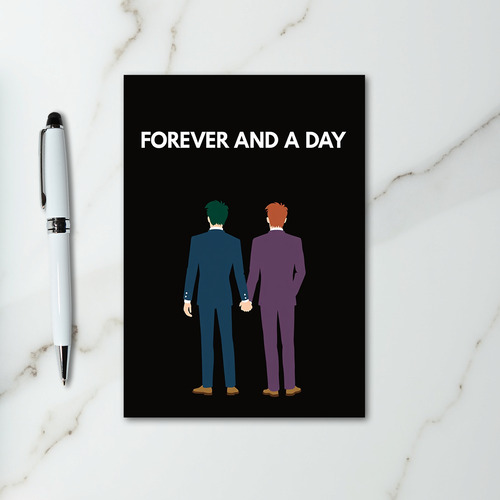 Forever Love Gay Couple Card