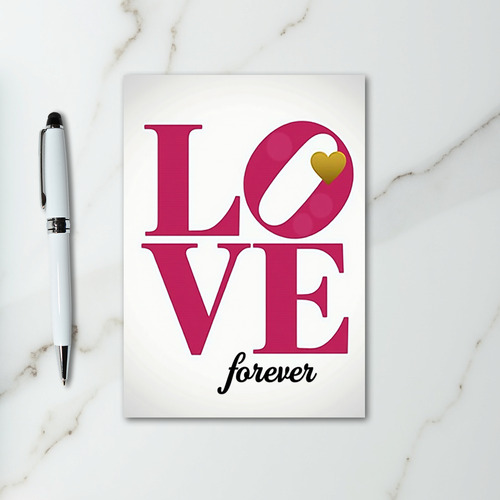 Forever True Love Heart Card