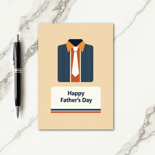 Formal Fathers Day Message Card