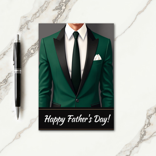Formal Wear Fathers Day Card