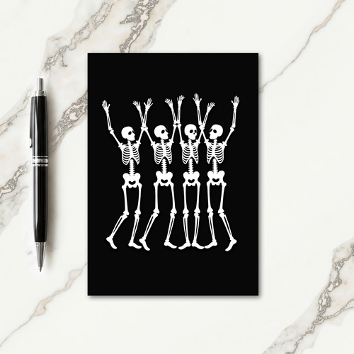 Four Dancing Bones Card thumbnail
