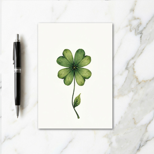 Four Leaf Clover Pattern Card