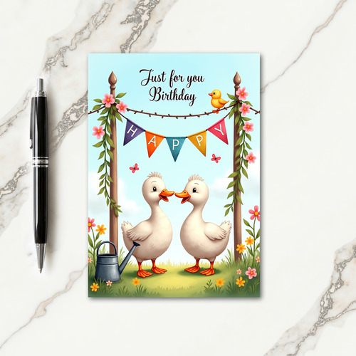 Fowl Friends Birthday Card
