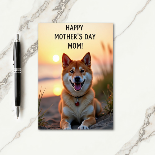 Fox Golden Mothers Day Message Card