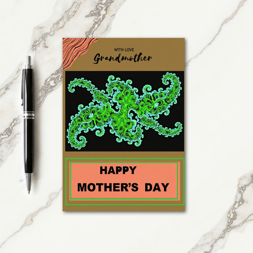 Fractal Grandmother Love Card