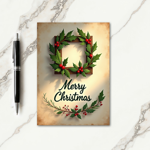 Framed Berry Christmas Card
