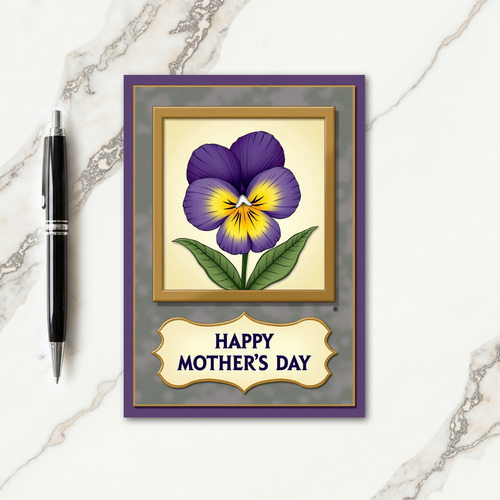Framed Mothers Day Blossom Card