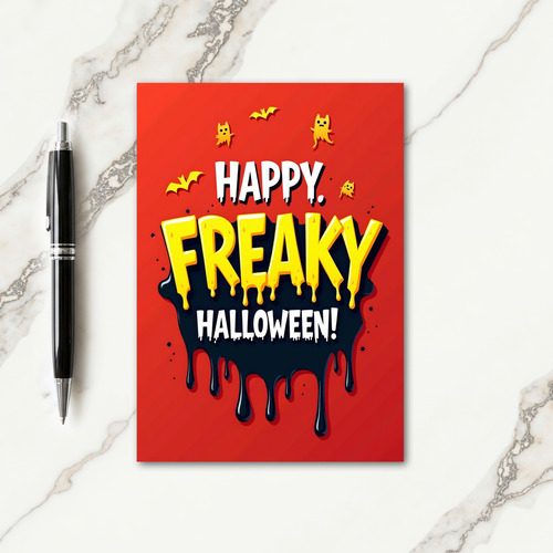 Freaky Halloween Wishes Card
