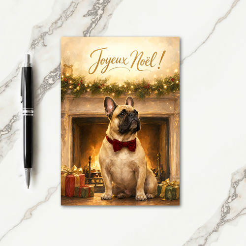 French Bulldog Xmas Card
