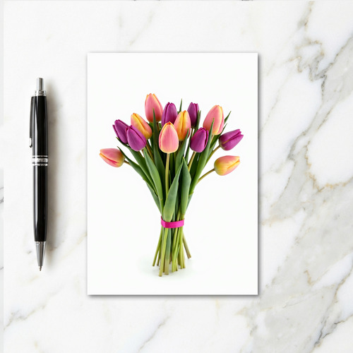 Fresh Flower Bouquet Photo Card