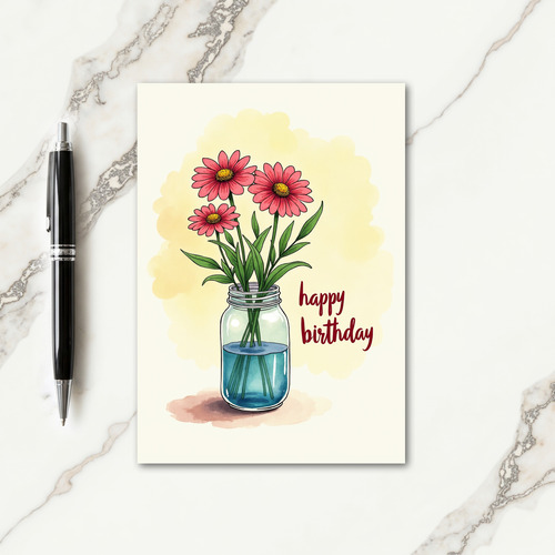 Fresh Still Life Birthday Card