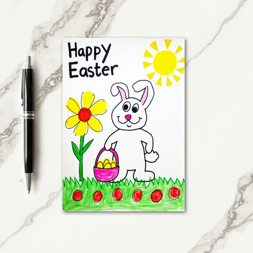 Friendly Animal Spring Scene Card