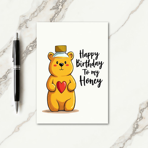 Friendly Bear Birthday Card