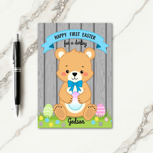 Friendly Bear Springtime Card
