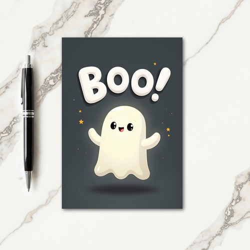 Friendly Boo Greeting Card