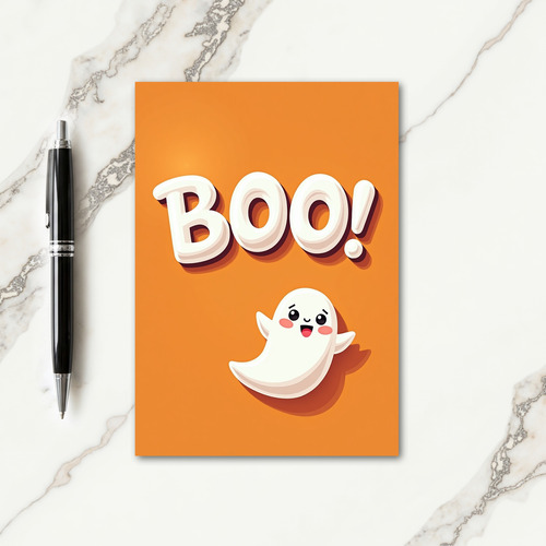 Friendly Boo Halloween Card