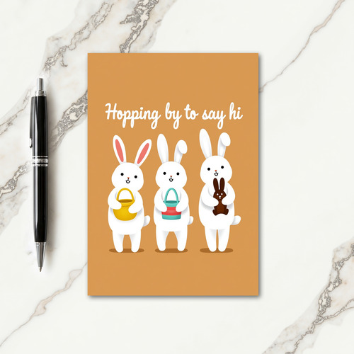 Friendly Bunnies Greeting Card