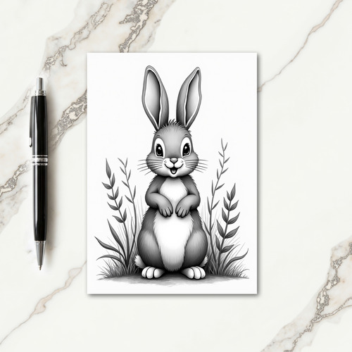 Friendly Bunny Smile Card