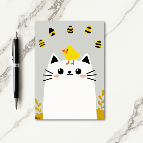 Friendly Feline Spring Card