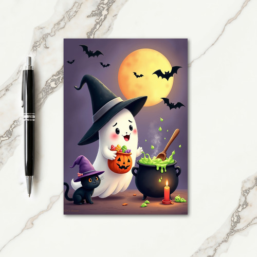 Friendly Ghosts Halloween Card