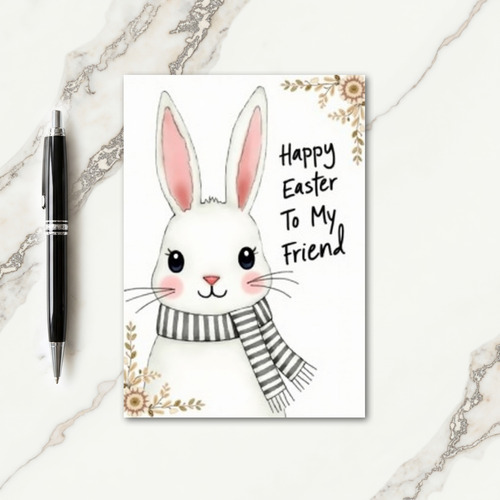 Friendly Long Ear Holiday Card
