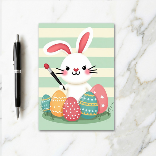 Friendly Painted Eggs Card