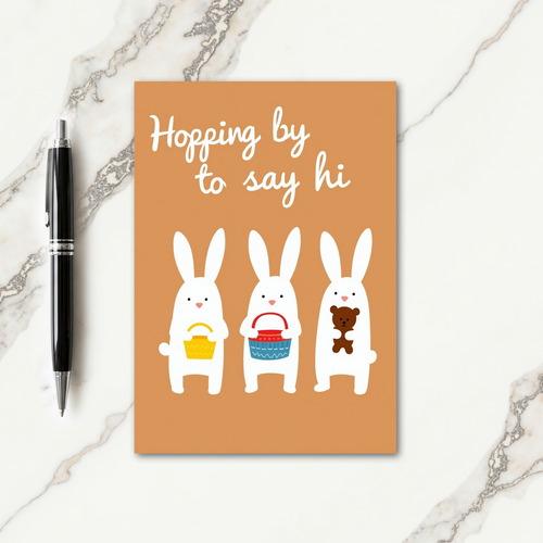 Friendly Rabbits Greeting Card