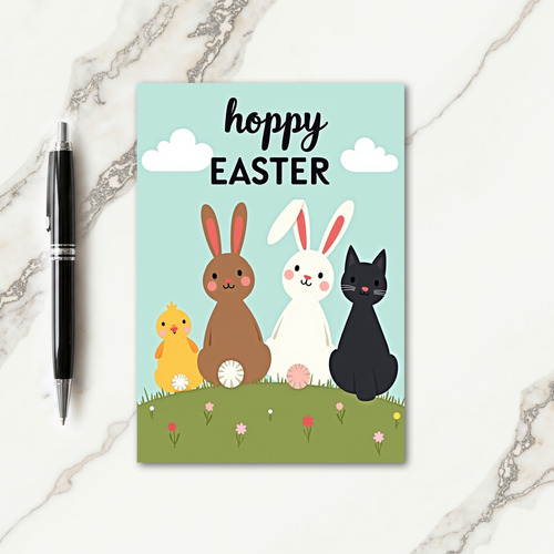Friendly Springtime Shapes Card
