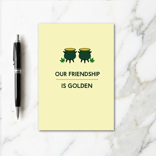 Friendship Golden Keepsake Card
