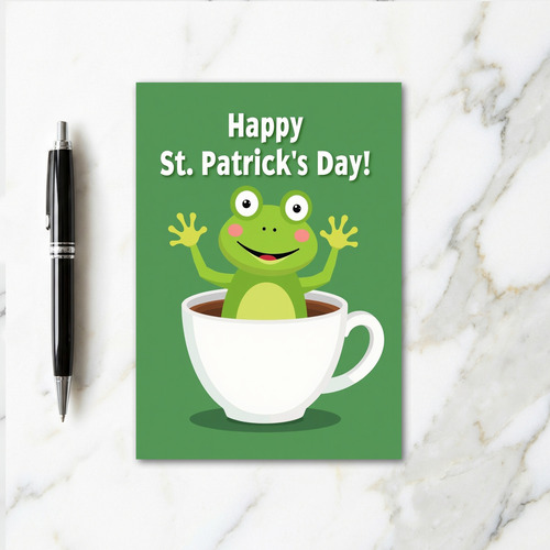 Froggy St Patricks Day Card
