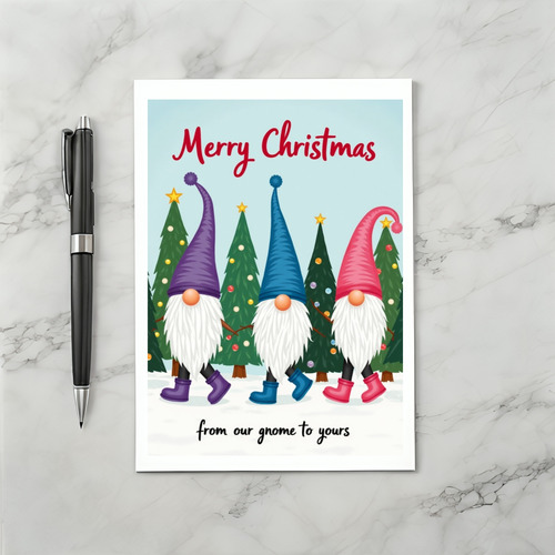From Our Gnome to Yours Christmas Card
