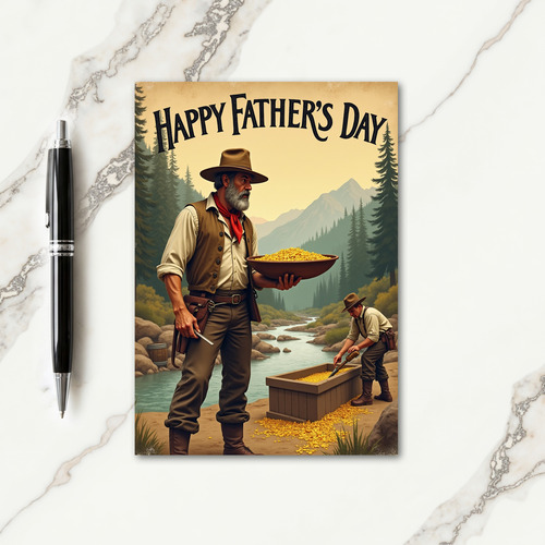 Frontier Fathers Day Wish Card