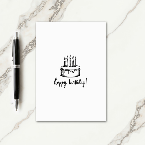 Frosted Birthday Card
