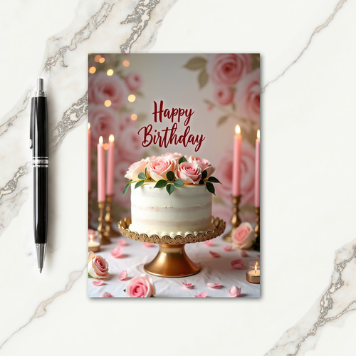 Frosted Candle Birthday Card