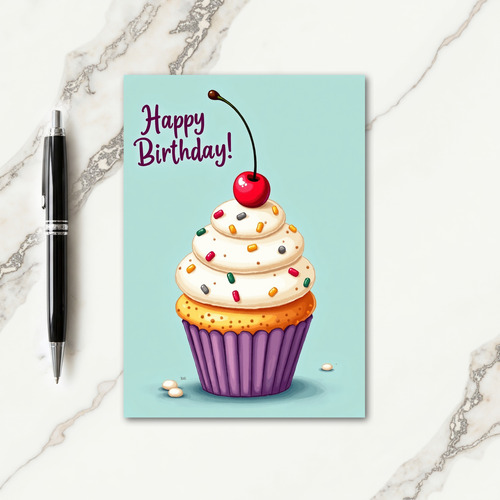 Frosted Confection Birthday Card