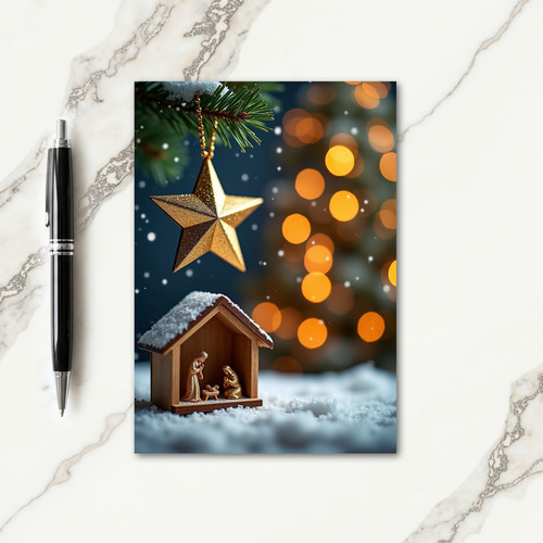 Frosted Evergreen Card