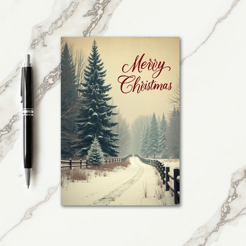 Frosted Forest Christmas Card