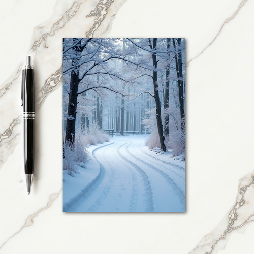 Frosted Path Christmas Card thumbnail