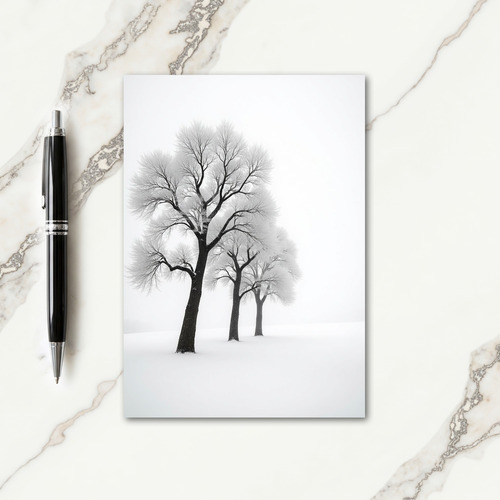 Frosted Tree Christmas Card thumbnail