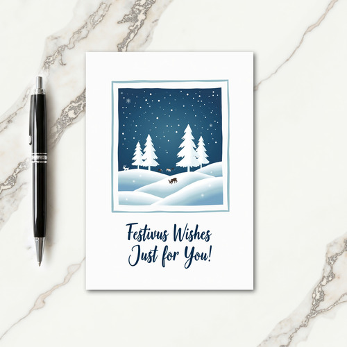 Frosted Window Winter Card