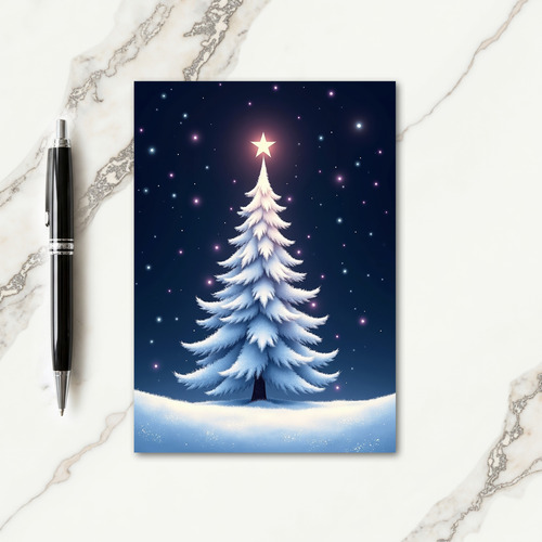 Frosted Winter Christmas Card