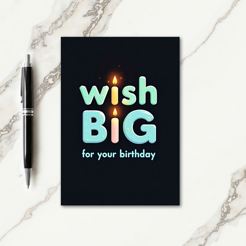 Frosted Wish Big Card